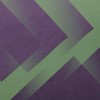 Modern abstract image featuring overlapping purple shapes on a green background, perfect for creative design use.